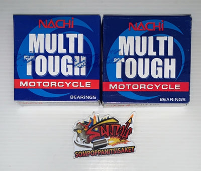 ลูกปืนข้อเหวี่ยง คลิก125/PCX125-150 เกรดA NACHI ซ้าย+ขวา 1ชุด2ลูก