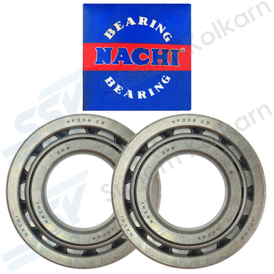 NACHI ลูกปืนเม็ดหมอน NF208C3(2 ตับ)