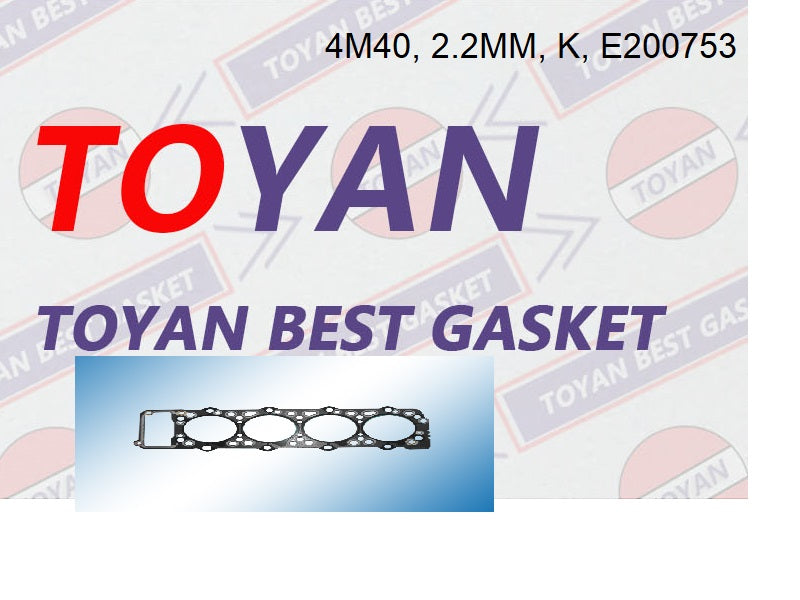 ปะเก็นฝาสูบ, PAP TOYAN, TAIWAN, 4M40, 2.2MM, K, ME200753 (120239)