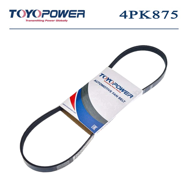 สายพานร่องตัว V, TOYOPOWER, , 4PK875, (128921)