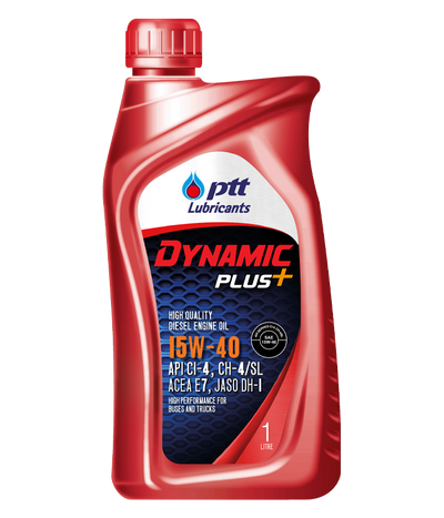 Engine Oil, PTT, 15W40, DYNAMIC PLUS, API CI-4, CH-4/SL,1 Liter (122201)