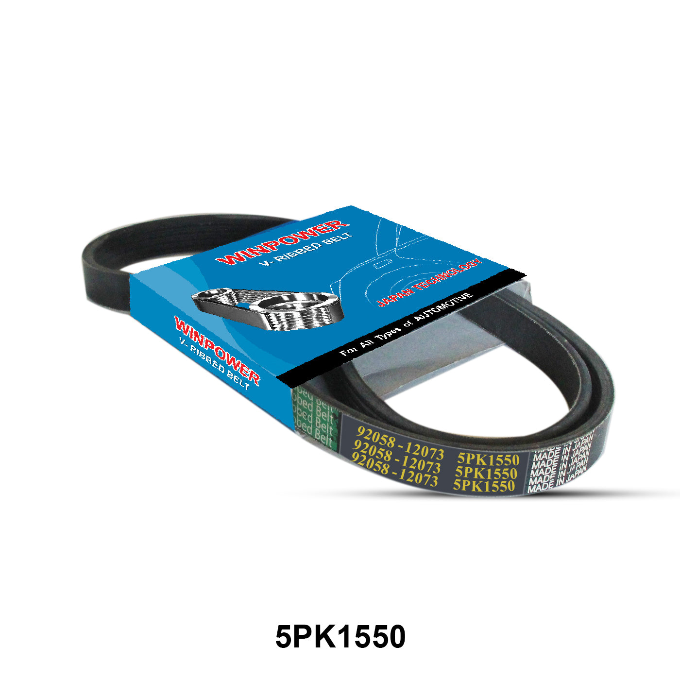 V-Ribbed Belt, WINPOWER, 5PK1550 (006968)