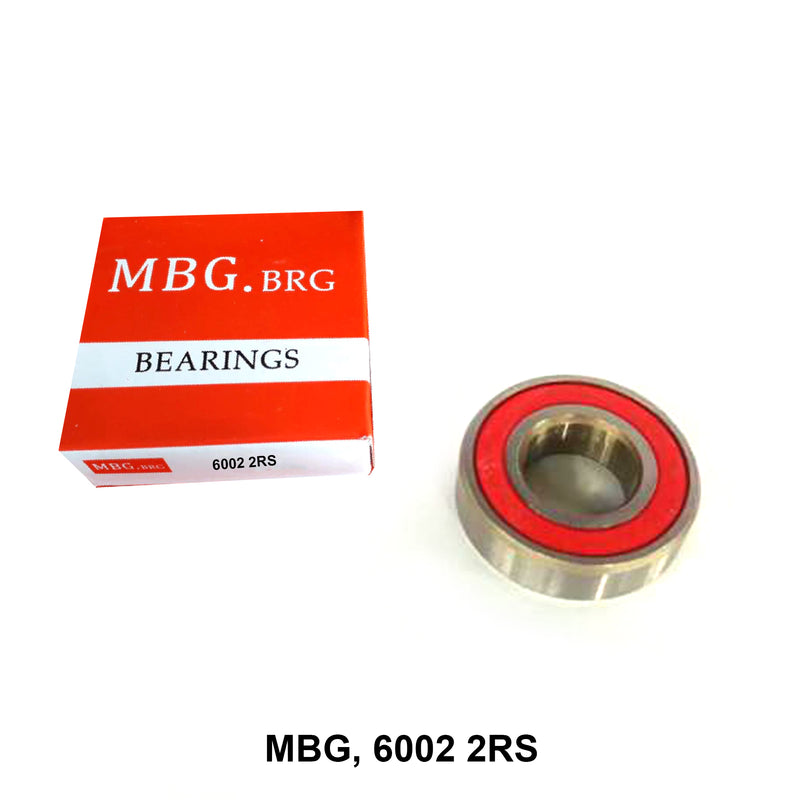 ตลับลูกปืนเม็ดกลมร่องลึก MBG จีน 6002 2RS (121384)