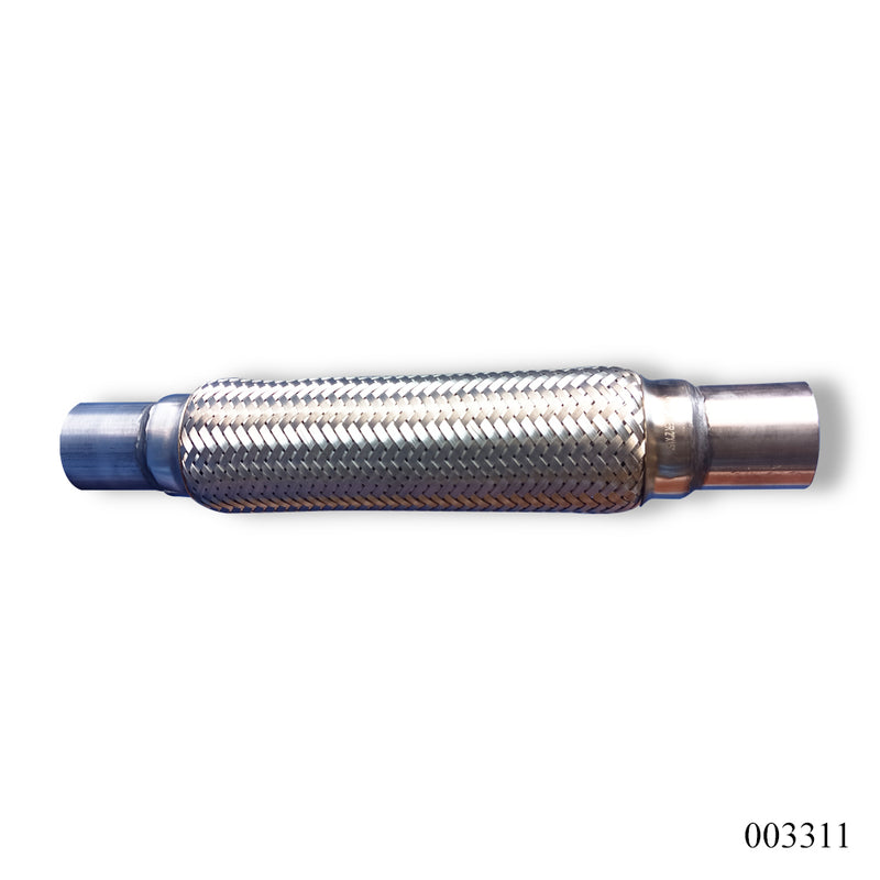 ท่อไอเสีย WPR 2 นิ้ว x15 นิ้ว (ID50x282/382) แบบถักเปีย 3 ชั้น (003311)