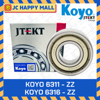 KOYO KOYO 6311 ZZ 6312 ZZ 6313 ZZ 6314 ZZ 6315 ZZ 6316 ZZ 2 DEEP GROOVE BALL Bearing