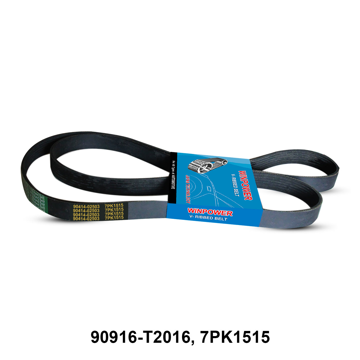 V-Ribbed Belt, WINPOWER, 90916-T2016, 7PK1515 (005305)