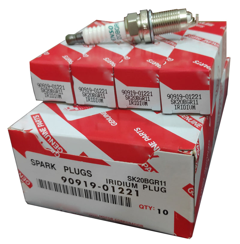 หัวเทียน TOYOTA แท้ 90919-01221, SK20BGR11 (003154)