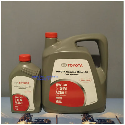 Toyota Genuine Motor Oil 5W-30 Synthetic — Gasoline Engine (4 Litres)