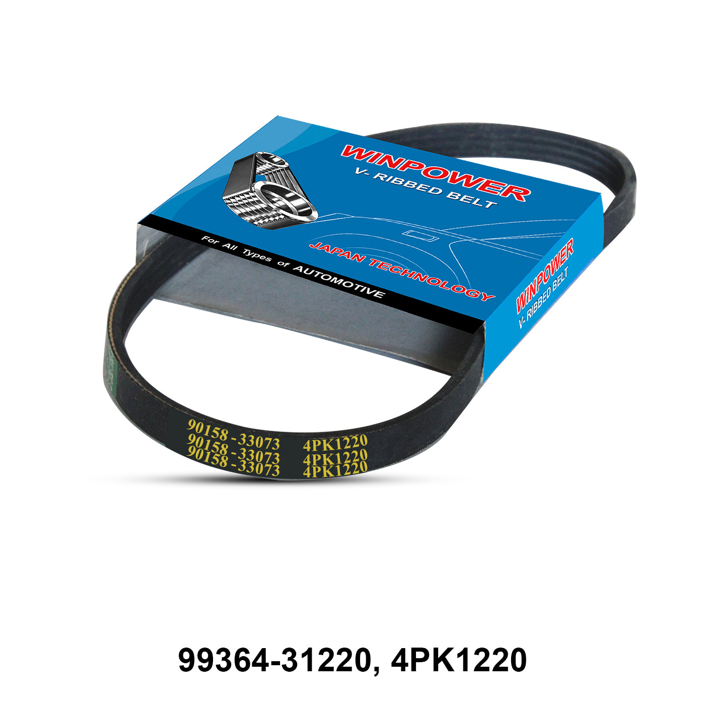 V-Ribbed Belt, WINPOWER, 99364-31220, 4PK1220 (002478)