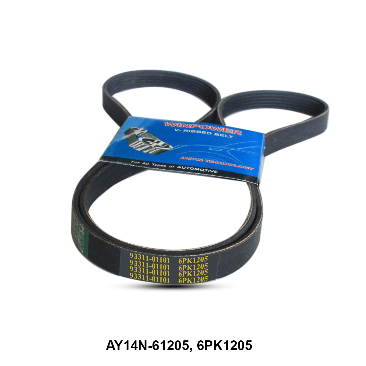 V-Ribbed Belt, WINPOWER, AY14N-61205, 6PK1205 (002453)
