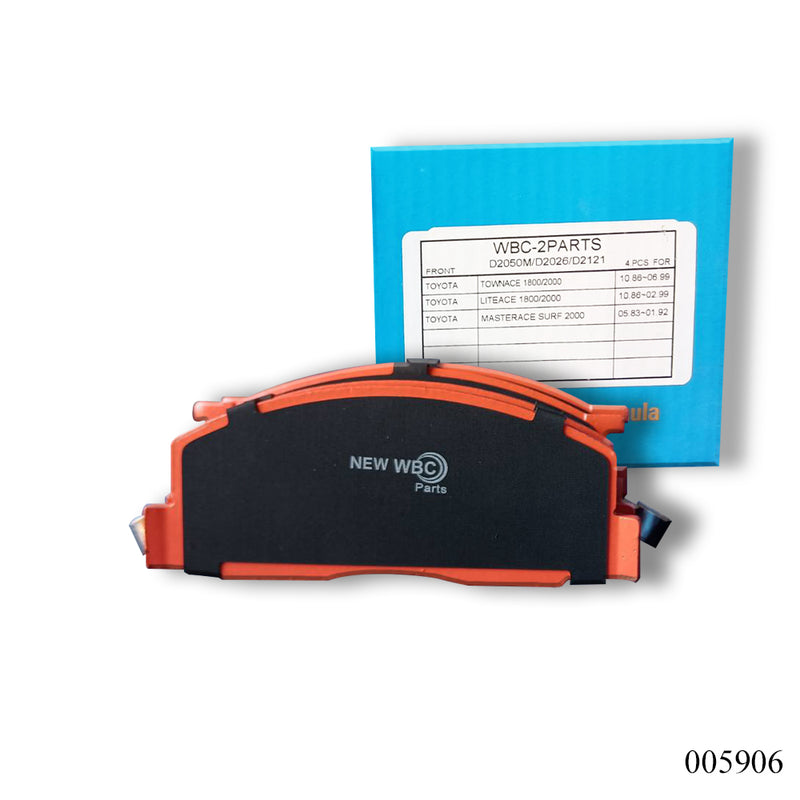 New WBC Brake Pad, Ceramic, D2026, D2050, 04465-27030, for Toyota Hilux