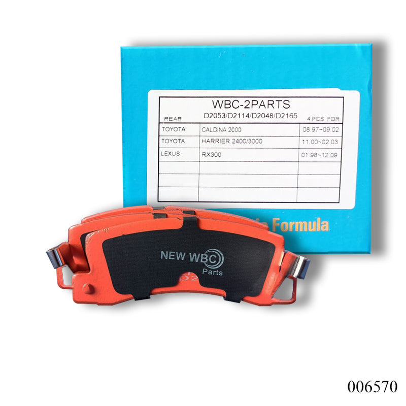 New WBC Brake Pad Ceramic D2053  04466-32050 for Toyota Harrier