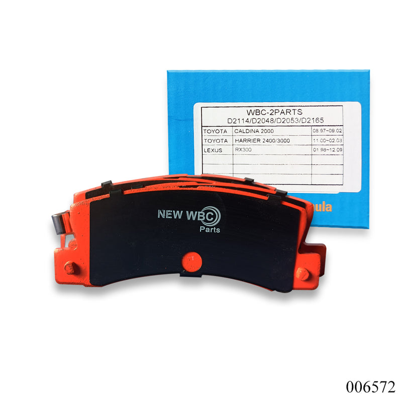 New WBC Brake Pad, Ceramic, D2114, 04466-32020, for Toyota Yaris