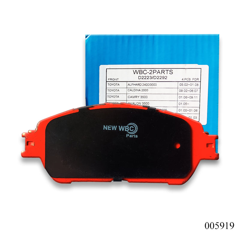 ผ้าเบรค WBC ใหม่ 04465-65020, D2223 (005919)