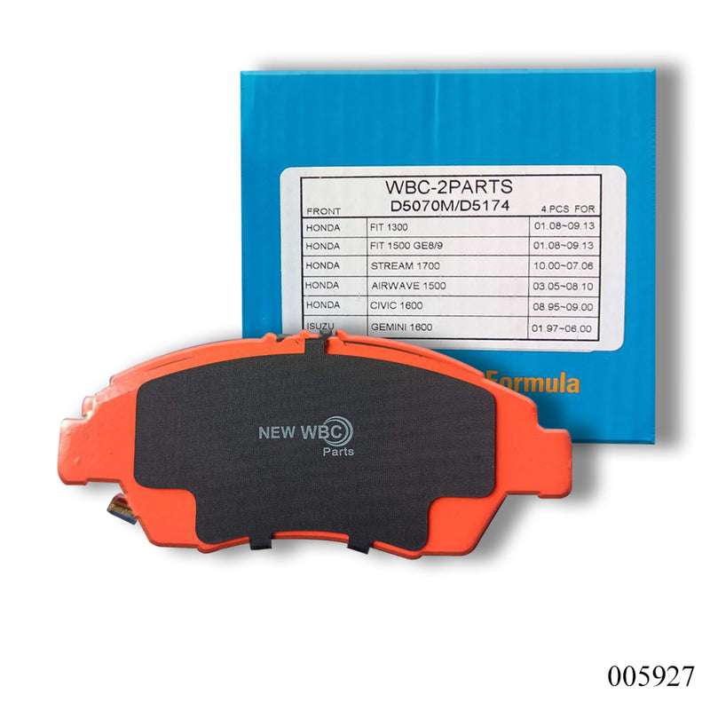 ผ้าเบรค WBC ใหม่ 45022-S7A-000, D5070 (005927)