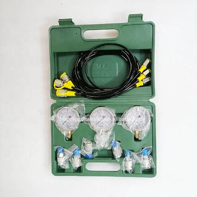 Hydraulic Pressure Gauges kit 6 couplings 3 hose 3 gauges (DSP0006)