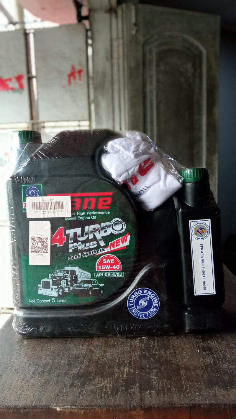 น้ำมันเครื่อง, TRANE, 15W40, CH-4, S4 Turbo Plus, 5L+1L (122181)