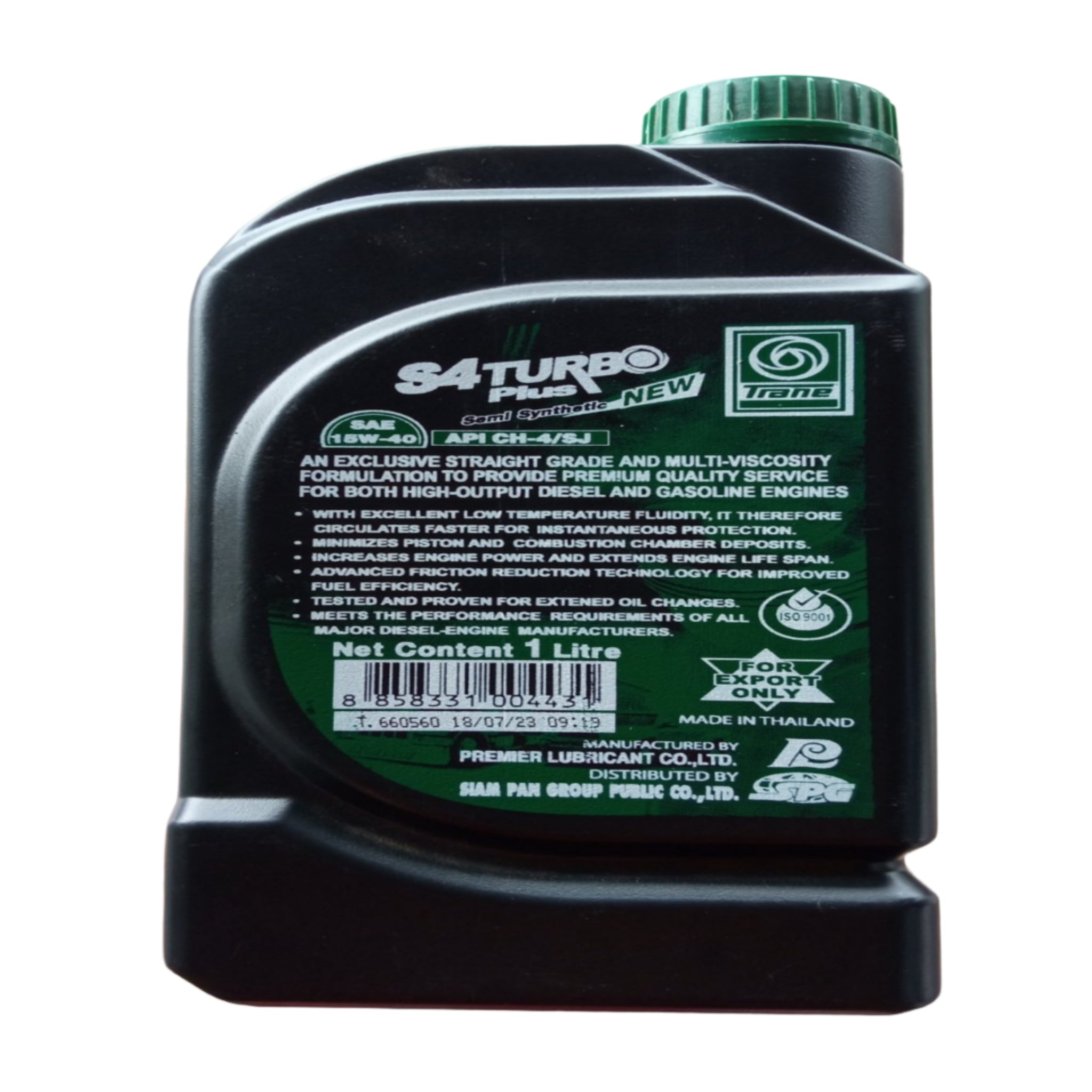 TRANE Engine Oil 15W40 CH-4 S4 Turbo Plus – 1 Liter Diesel — Win Store