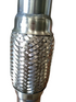 Exhaust Pipe, WPR, 2 Inch x10.5 Inch  (OD54 x 152/252), Without Inner Braid, Two Layer 51mm x 54mm x 252mm x 79mm (003312)