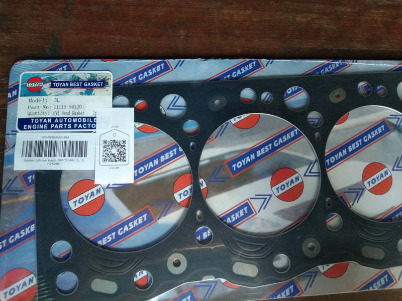 Gasket, Cylinder Head, PAP TOYAN, 5L, S (121298)
