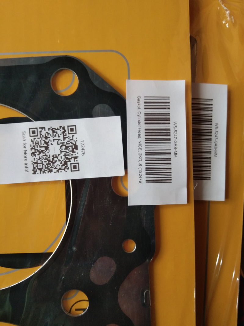 Gasket, Cylinder Head, NICE, 2KD, S (122476)
