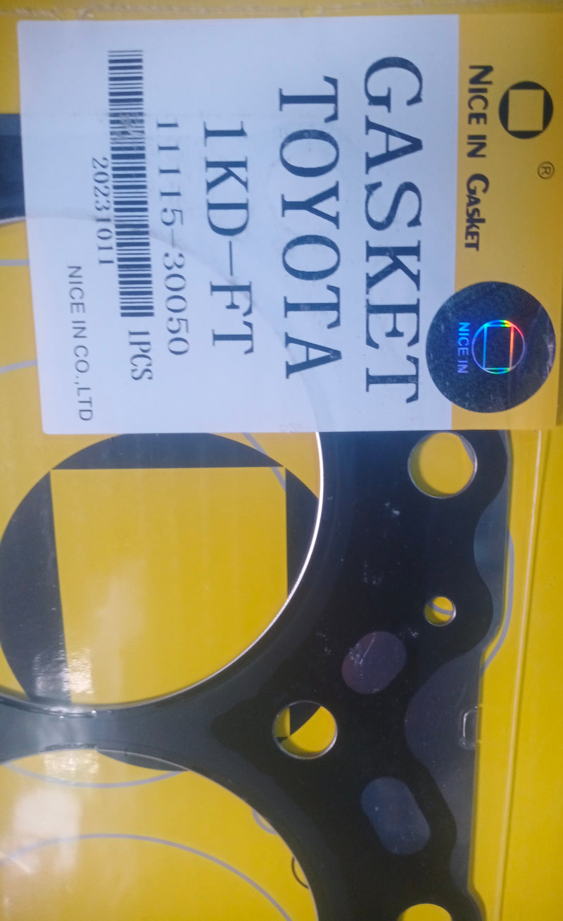 Gasket, Cylinder Head, Nice, CHINA, 1KD, 11115-30040, S (122520)