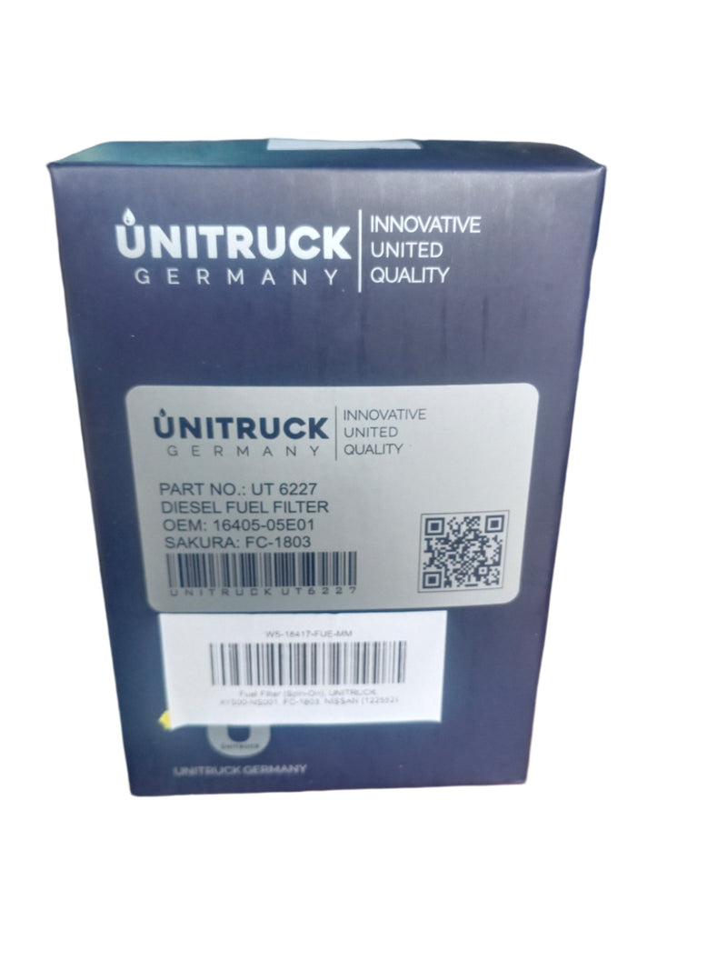 UNITRUCK Fuel Filter (Spin-On) AY500-NS001 / FC-1803 for Nissan Vehicles