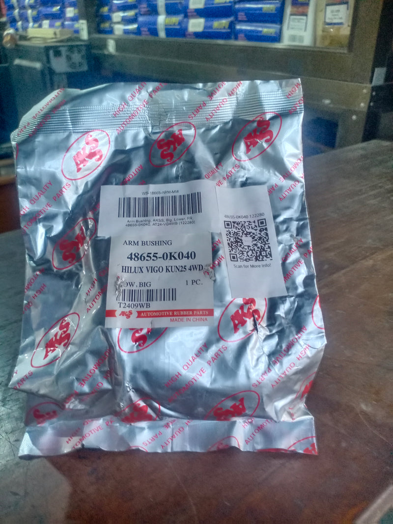 Arm Bushing, AKSS, Big, Lower, FR, 48655-0K040, AT24-VG4WB (122280)