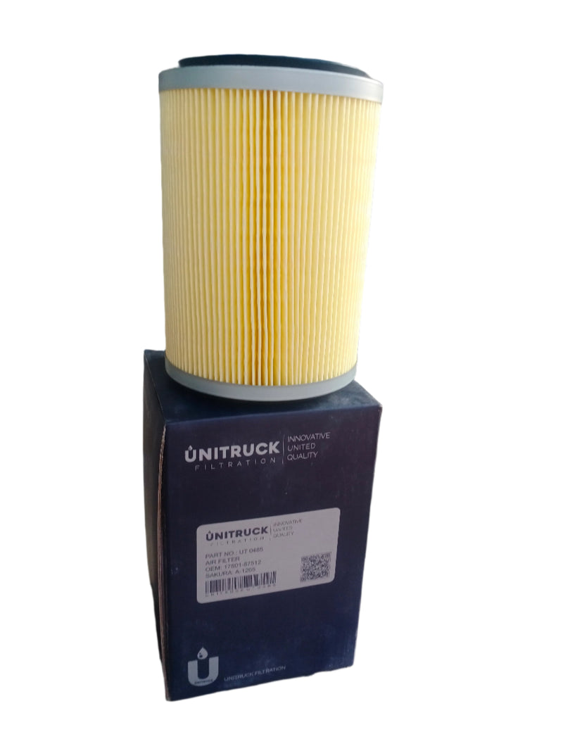 UNITRUCK, Air Filter, 17801-87512, A-1205, DAIHATSU, HIJET