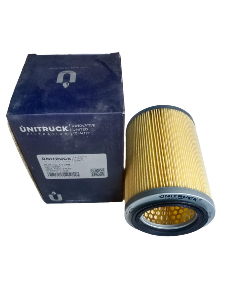 UNITRUCK, Air Filter, 17801-87512, A-1205, DAIHATSU, HIJET