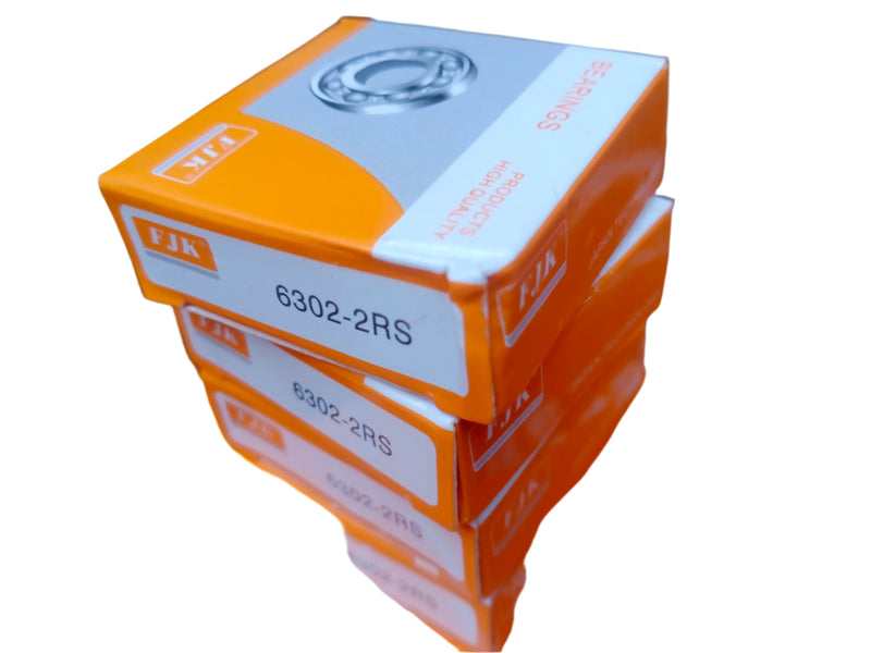 FJK, Deep Groove Ball Bearing, 6302, 2RS