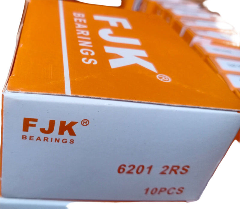 FJK, Deep Groove Ball Bearing, 6201, 2RS