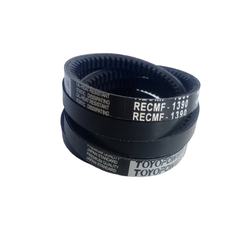 สายพานตัว V ขอบดิบแบบริบ, TOYO POWER, RECMF-1390 (115006)