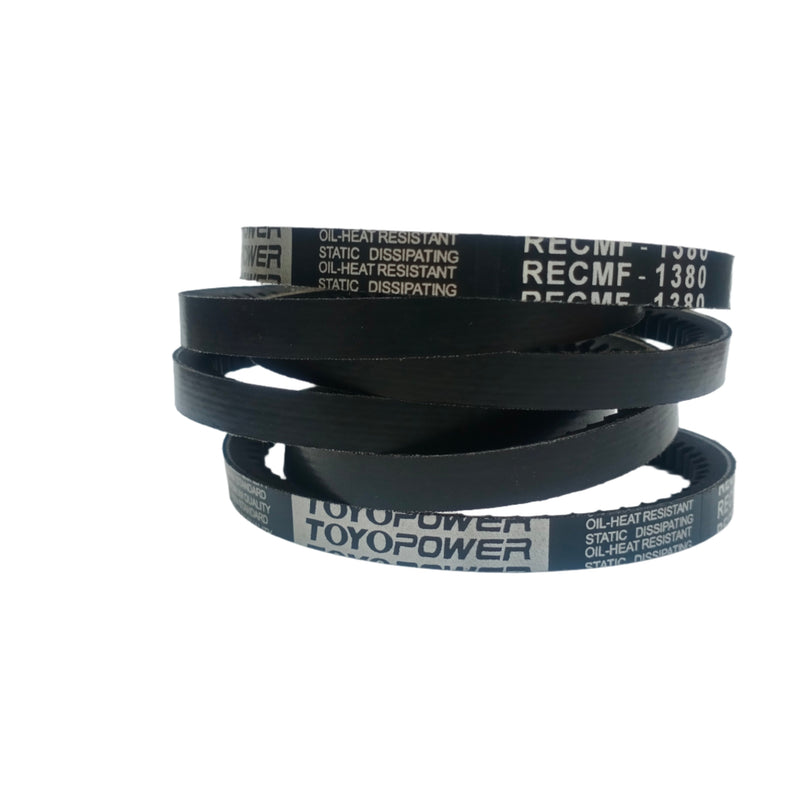TOYOPOWER Raw Edge Cogged V-belt (RECMF-1380) For NISSAN Vanette