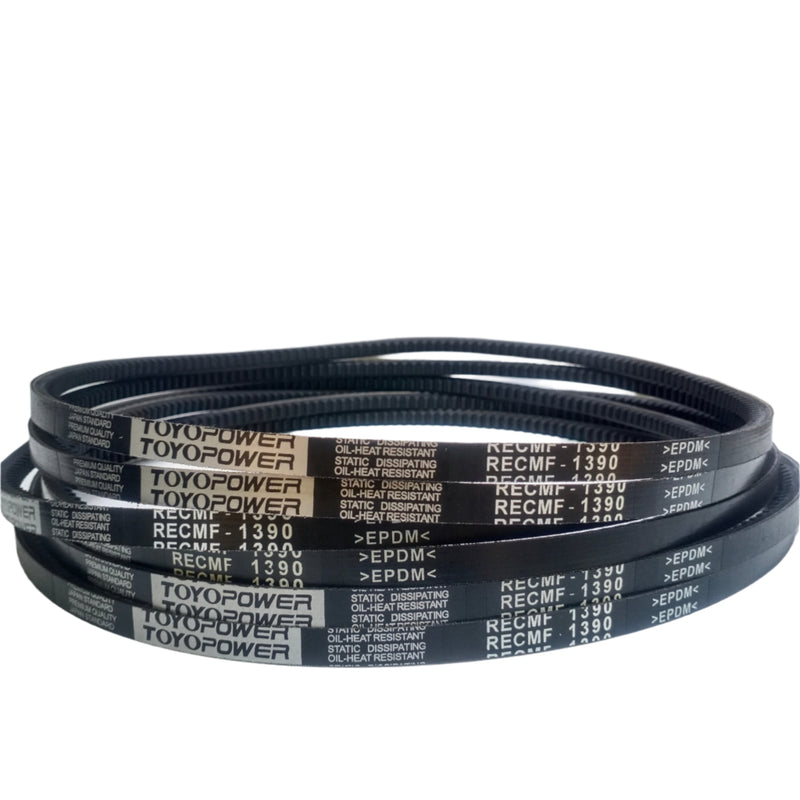 สายพานตัว V ขอบดิบแบบริบ, TOYO POWER, RECMF-1390 (115006)