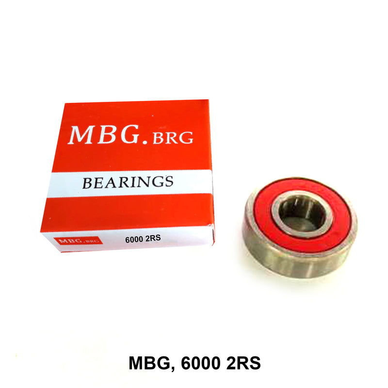 ตลับลูกปืนเม็ดกลมร่องลึก MBG จีน 6000 2RS (121352)