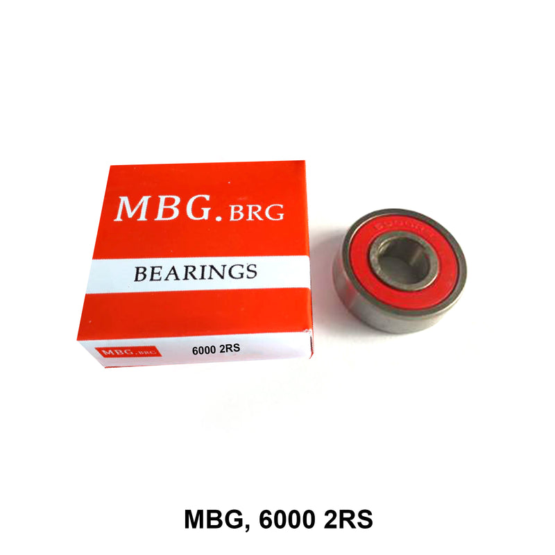 ตลับลูกปืนเม็ดกลมร่องลึก MBG จีน 6000 2RS (121352)