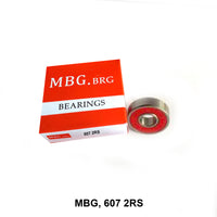 ตลับลูกปืนเม็ดกลมร่องลึก MBG จีน 607 2RS (121346)