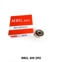 ตลับลูกปืนเม็ดกลมร่องลึก MBG จีน 609 2RS (121348)