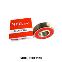 ตลับลูกปืนเม็ดกลมร่องลึก MBG 6204 2RS (110746)