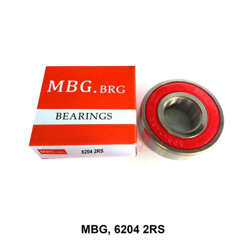 ตลับลูกปืนเม็ดกลมร่องลึก MBG 6204 2RS (110746)