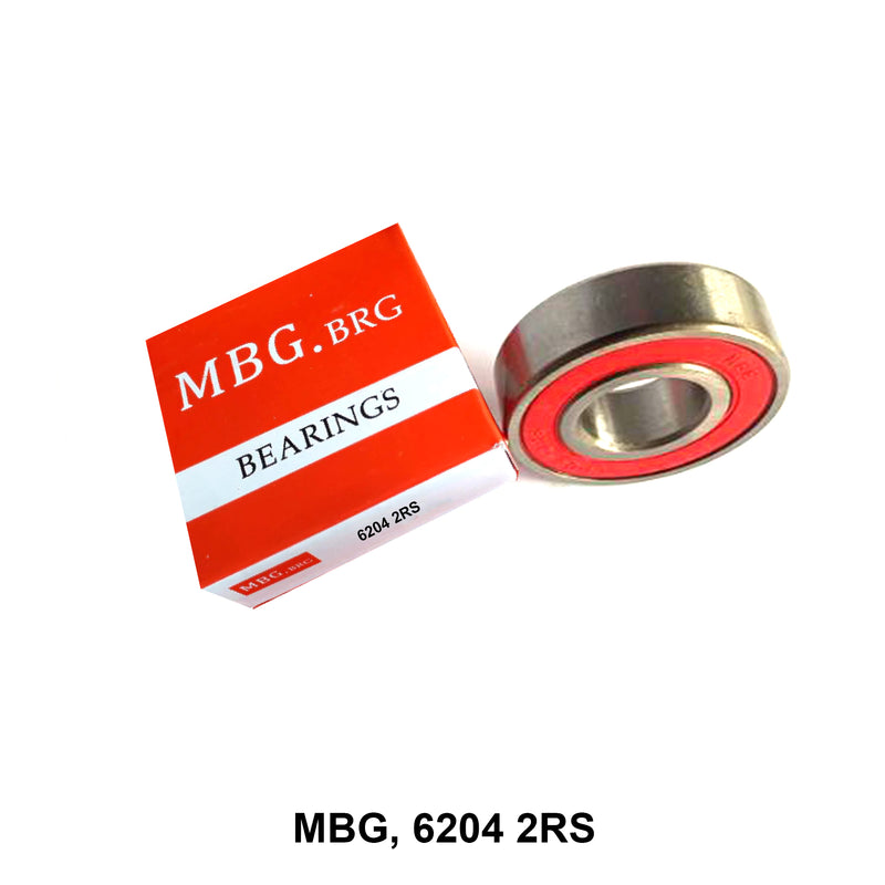 ตลับลูกปืนเม็ดกลมร่องลึก MBG 6204 2RS (110746)