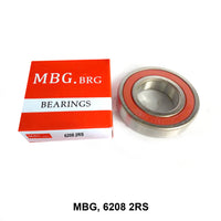 MBG, Deep Groove Ball Bearing, 6208 2RS
