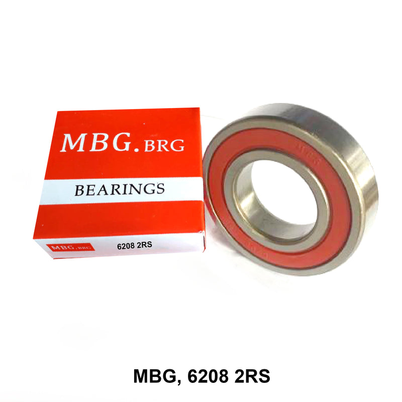 ตลับลูกปืนเม็ดกลมร่องลึก MBG 6208 2RS (110752)
