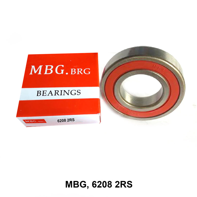 ตลับลูกปืนเม็ดกลมร่องลึก MBG 6208 2RS (110752)