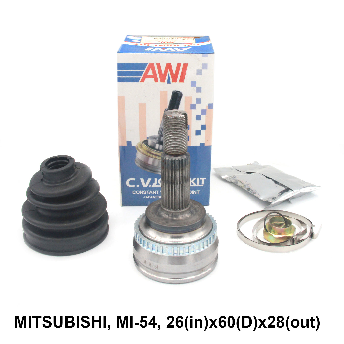 CV Joint, AWI, MI-54, 26(in)x60(D)x28(out) (007948)