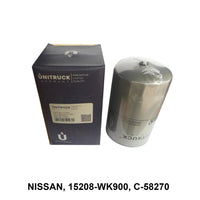 UNITRUCK,, Oil Filter (Spin-On), 15208-WK900, C-58270, NISSAN
