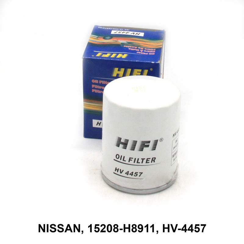 กรองน้ำมันเครื่อง,HIFI, 15208-H8911, HV-4457 (001310)