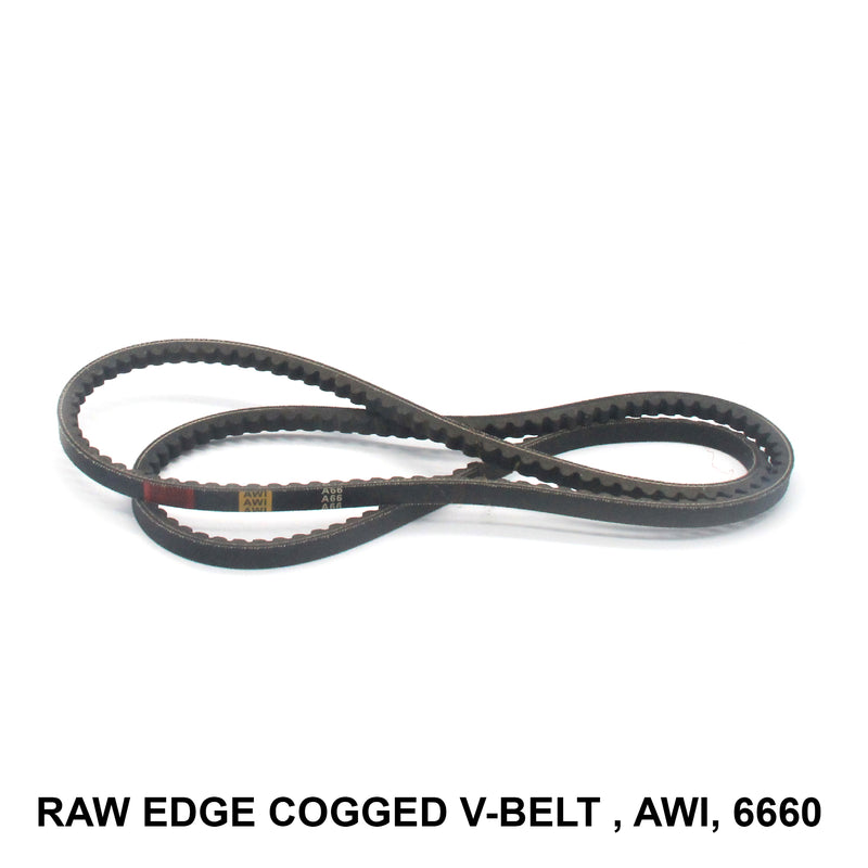 สายพานตัว V แบบมีฟันเฟือง Raw Edge, AWI, RECMF-6660