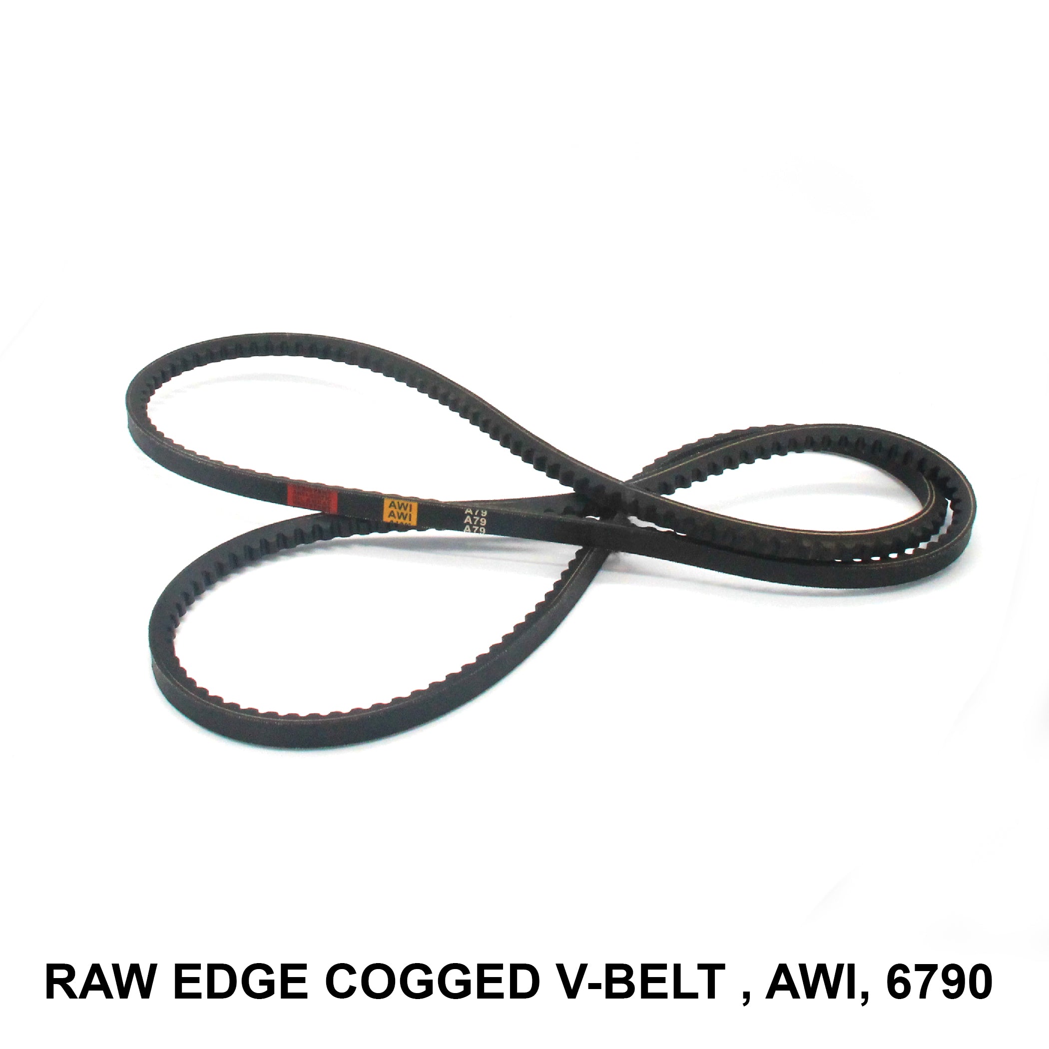 สายพานตัว V Raw Edge Cogged สำหรับ AWI พร้อมรหัสผลิตภัณฑ์ RECMF-6790 (006747)